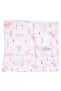 Pink Rabbit Tree Patterned Muslin Stroller Cover - 2