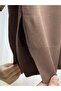 Sabisu Cold Thread Tunic with Buttoned Sleeves and Slits-Sy3310 Milk Coffee - 5