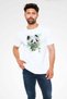 Panda White Unisex T-Shirt T-Shirt - 2