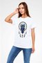 Owl White Unisex T-Shirt T-Shirt - 3
