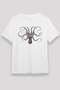 Octopus Unisex Printed White T-Shirt - Tshirt