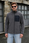 Men's Winter Full Zipper Bato Collar 3-Pocket Outdoor Fleece Jacket - 6