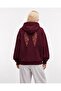 Women's Wings Lace Detailed Hooded Oversize Sweatshirt