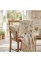 Cream Floral Printed Muslin Tv Blanket / Sofa Throw - 120X180 Cm, Shepherd's Stitched / Multi-Purpose Coverlet