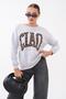 Women's Three-Thread Sweatshirt with Text Detail on the Front 255365 - 265126 - 3