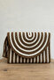 Hand Detailed Envelope Portfolio Clutch Bag - 3