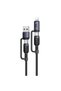 Data and Charging Cable, CA200, Multiple Connectors, Black