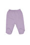 Unisex Booties Lilac Combed Cotton Booties Single Bottom