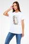 Owl White Unisex T-Shirt T-Shirt - 3
