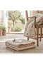 Cream Floral Printed Muslin Tv Blanket / Sofa Throw - 120X180 Cm, Shepherd's Stitched / Multi-Purpose Coverlet - 3
