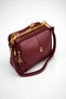 Women's Clip-On 4-Compartment Soft Leather Hand, Shoulder and Crossbody Bag (18Cmx26Cm)