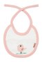 Baby Girl Salmon Lace Apron with Chick Motif and Tie