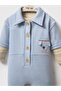 Buttoned 3-12 Month Overalls - Blue - 3