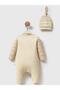 2-Piece Printed Jumpsuit - Beige - 2