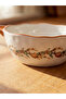 Lcw Home Mixed Pumpkin Pattern Double Handle Ceramic Salad Bowl