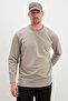Printed crew neck sweatshirt