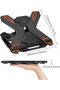 Adjustable Laptop Stand for Desk with Phone Holder & 360° Rotating Base, Foldable Portable Laptop Ri - 5