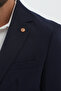 Wilson Men's Navy Blue Cotton Blend Cool Summer Fabric Slim Fit Half Lined Sports Blazer Jacket - 2