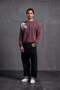 Burgundy Crew Neck Printed Sweatshirt 10001 - 3