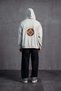 Gray Embroidered Hooded Sweatshirt 10000 - 8