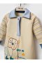 Printed 3-12 Month Overalls - Beige - 3