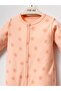 3-Piece Printed 0-3 Month Jumpsuit with Hat - Powder - 3