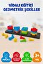 Educational Geometric Shapes with Screws 15+ Pieces Visual Memory Enhancer Montessori Toy