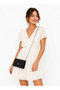 Black Women's Faux Leather Metal Chain Cover Portfolio and Shoulder Bag - 3