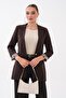 Women's Lining Leopard Pattern Single Button Closure Blazer Jacket 260327 - 265324 - 3