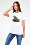 Iguana Unisex Printed White T-Shirt - Tshirt - 3