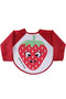 Unisex Red Strawberry Patterned Long Sleeve Apron