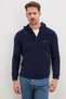 Half Zipper Hooded Fleece Sweatshirt - 4