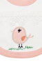 Baby Girl Salmon Lace Apron with Chick Motif and Tie - 2