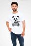 Panda White Unisex T-Shirt T-Shirt - 2