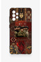 Samsung-A72 Compatible Bozkurt and Ataturk Patterned Silicone Case - 2