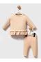 2-Piece Ruffled Set for 3-12 Months - Brown