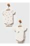 2-Piece Printed Snap-On Badi - Ecru