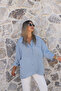 Indigo Striped Viscose Standard Size Shirt - 3