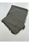 Handmade Pearl and Sand Bead Embroidered Handcrafted Writing Cloth Yemeni 100X100 cm - 2
