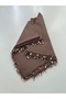 Handmade Pearl and Sand Bead Embroidered Handcrafted Writing Cloth Yemeni 100X100 cm - 2