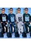 Boy's 2-Thread Printed Sweatshirt and Sweatpants Two-Piece Set - 100% Cotton 2-Piece Combination - 3