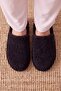 Black Women's Closed-Front Plush House Slippers Panduf 2026Nav - 2