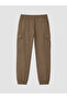 Özmarka New Season Brown Regular Fit Men's Cargo Pants - 6
