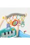 HE0637 Baby Piano Gym Walker, 2-in-1 Activity Centre with Play Mat, Musical Toy with Lights, 49x76x41.5 cm - 4