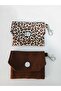 Leopard Pattern & Brown 2 Piece Wallet Set 11 X 8 cm - 2
