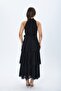 Halter Necklace Belted Chiffon Crepe - 4