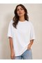 Women's Oversize White Sunday Hangover Club Back Print T-Shirt - 2