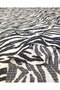 Black Patterned Wrinkled Jersey Fabric on Cream Base for Dresses & Blouses 160X275Cm - 4