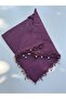 Handmade Pearl and Sand Bead Embroidered Handcrafted Writing Cloth Yemeni 100X100 cm