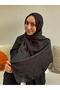 Black Pattern Jacquard Shawl - 2